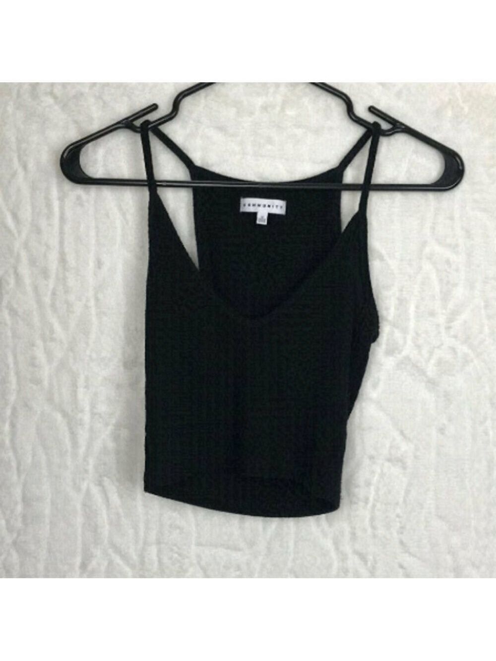 Aritzia  - Community Black Cropped Tank Size XS